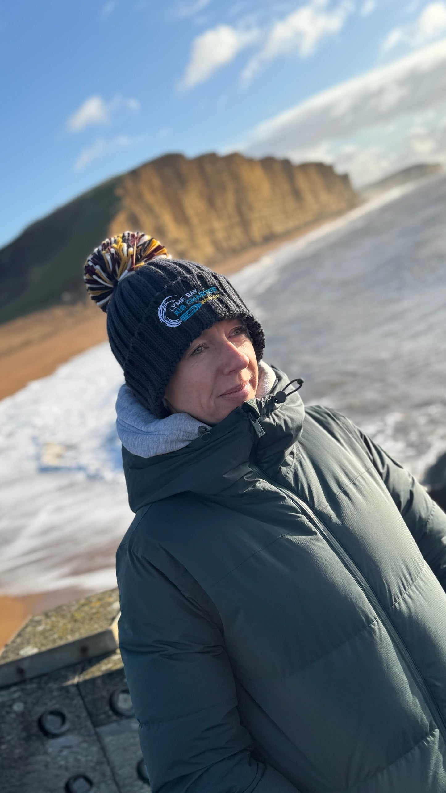 French Navy Bobble Hat