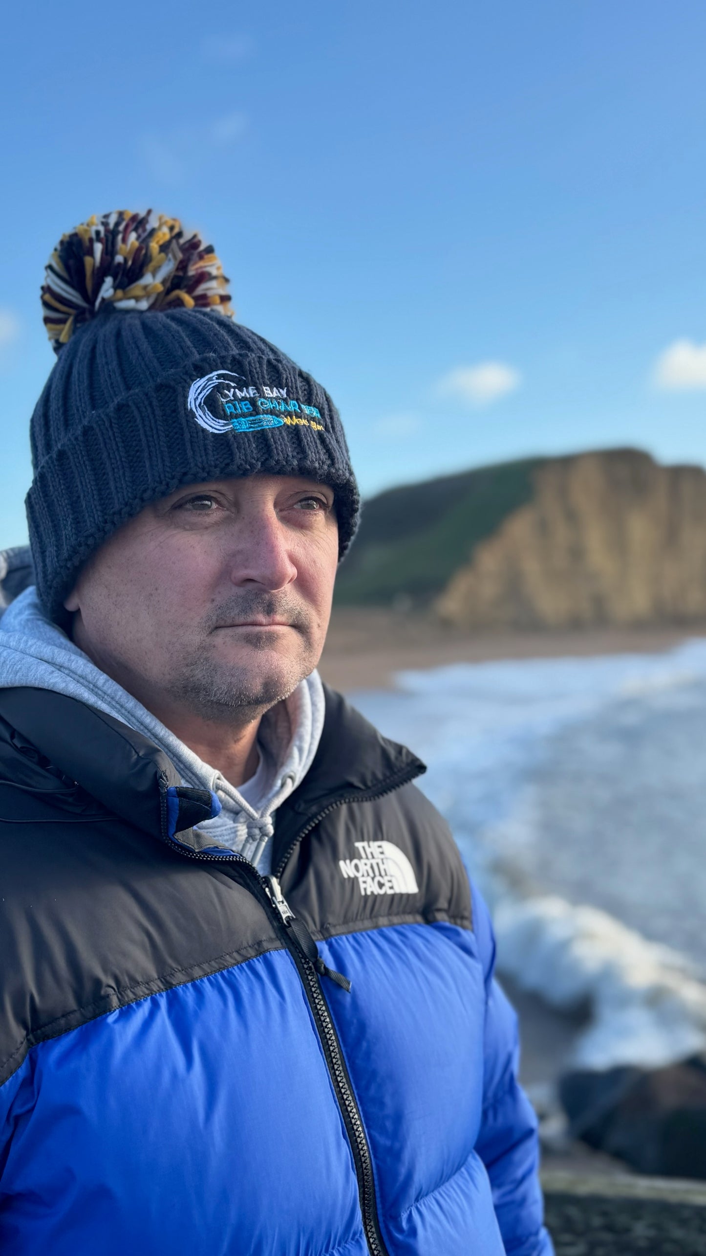 French Navy Bobble Hat